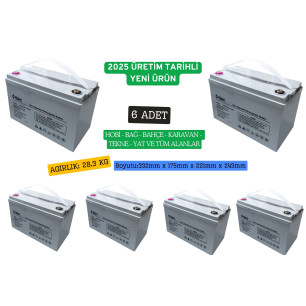 ttec 12V 100Ah Jel Akü 6 Adet ttec 12V 100Ah Jel Akü 6 Adet